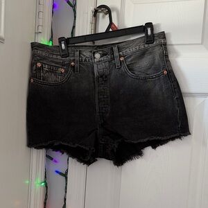 Levi's Black Jean Shorts for Women
